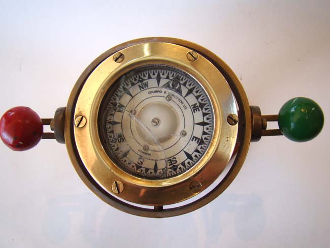 A fine small ship's compass on stand by Coubro & Scrutton of London circa 1920